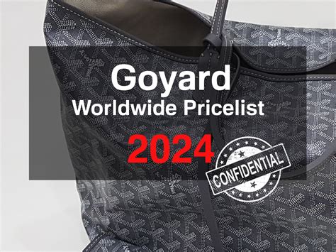 goyard pm price 2024|2024 goyard card price list.